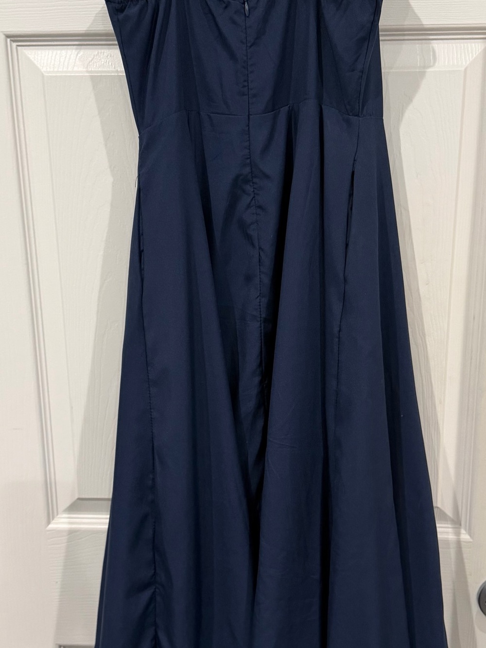 Women's Navy A-Line Skirt - Classic Full-Length